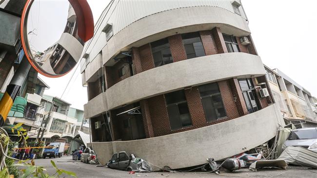 زلزله 6.4 ریشتری در تایوان/ بیش از 150 نفر کشته و زخمی شدند