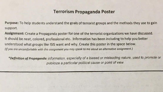 تمرین جذب تروریست داعش در مدرسه‌ای آمریکایی+ تصاویر