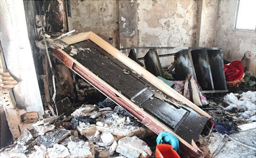 یک خانه در خیابان گندم منفجر شد+تصاویر