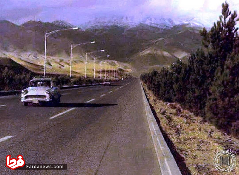 عکسی باورنکردنی از بزرگراه شمال تهران در ۴۵ سال قبل