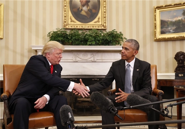 در ملاقات اوباما و ترامپ چه گذشت؟+عکس
